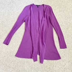 Eileen Fisher medium silk & cotton open front cardigan